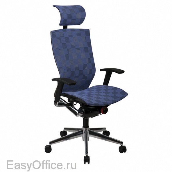 Кресло для руководителя LUX  811 ткань голубая